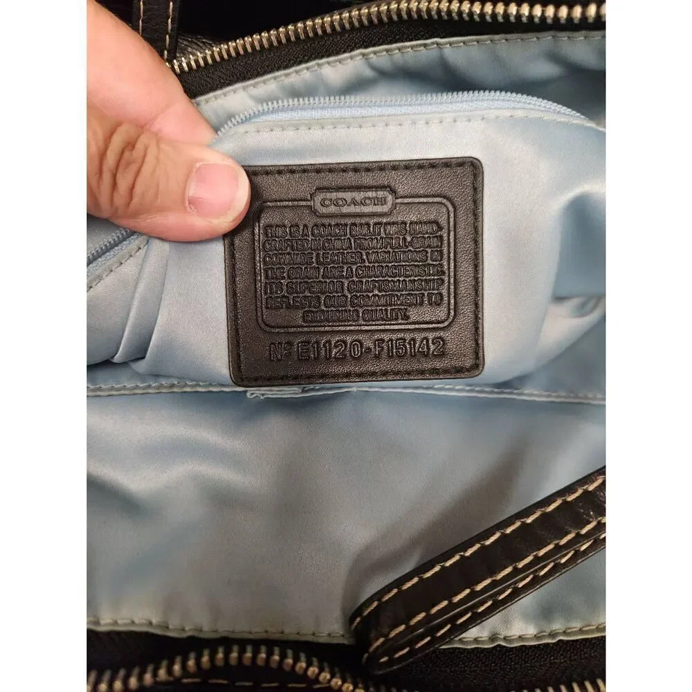 COACH 15142 Purse Black Patent Leather Shoulderbag